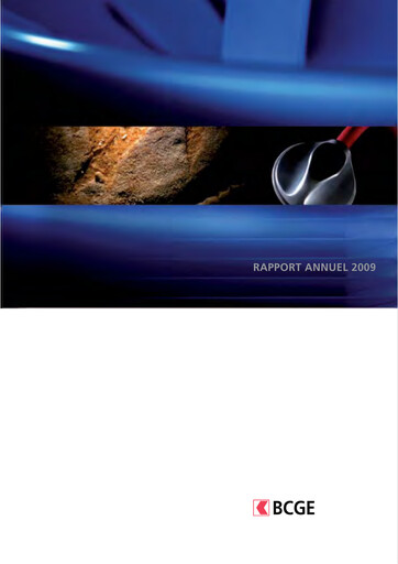 Thumbnail Banque Cantonale de Genève Annual Report 2009