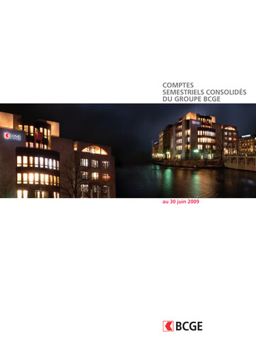 Thumbnail Banque Cantonale de Genève Half-year Report 2009-h1