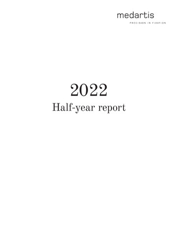 Thumbnail Medartis Holding Half-year Report 2022-h1