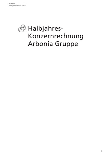 Thumbnail Arbonia Financial Report 2023-h1