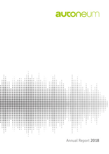 Miniature Autoneum Holding Rapport annuel 2018