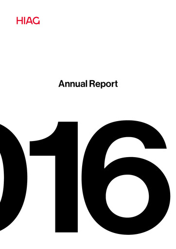 Miniature HIAG Immobilien Rapport annuel 2016
