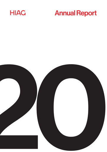 Miniature HIAG Immobilien Rapport annuel 2020