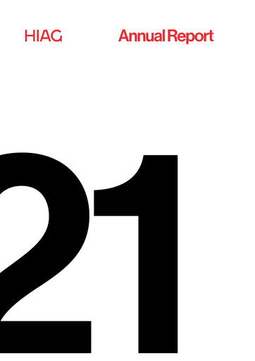 Miniature HIAG Immobilien Rapport annuel 2021