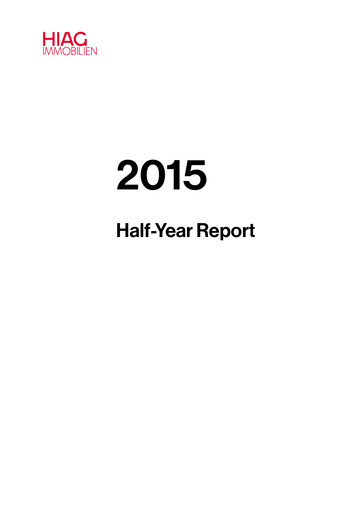 Thumbnail HIAG Immobilien Half-year Report 2015-h1