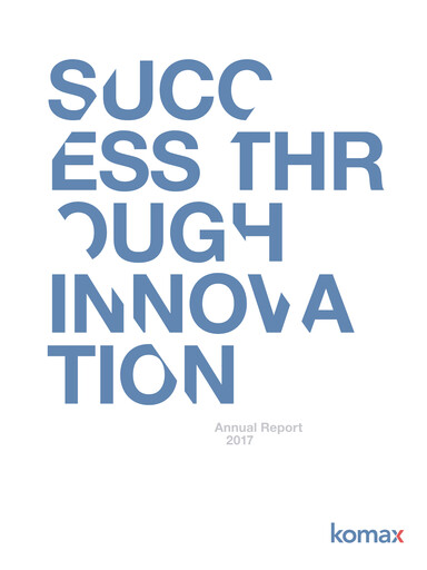 Miniature Komax Holding Rapport annuel 2017