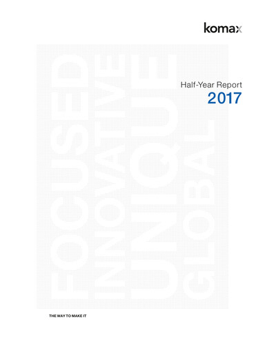 Thumbnail Komax Holding Half-year Report 2017-h1