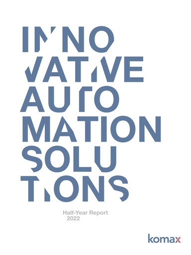 Thumbnail Komax Holding Half-year Report 2022-h1