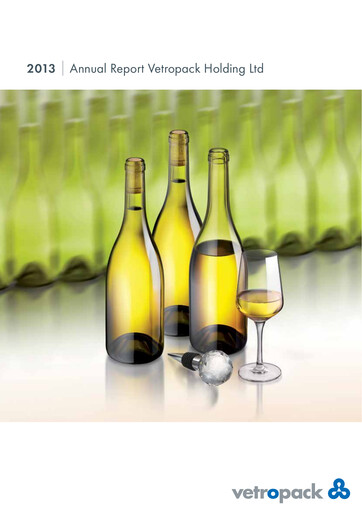 Miniature Vetropack Rapport annuel 2013
