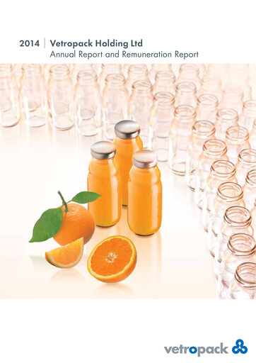 Miniature Vetropack Rapport annuel 2014