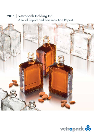 Miniature Vetropack Rapport annuel 2015