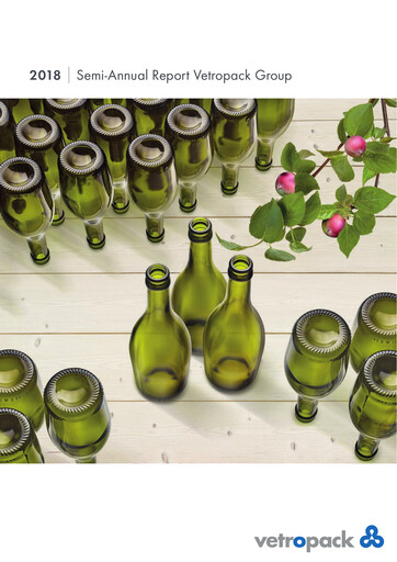 Miniature Vetropack Rapport semestriel 2018