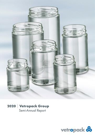 Miniature Vetropack Rapport semestriel 2020