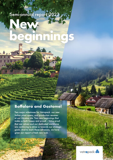 Miniature Vetropack Rapport semestriel 2023