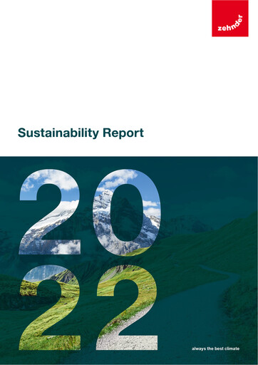 Thumbnail Zehnder Group Sustainability Report 2022