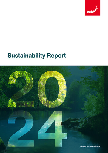 Thumbnail Zehnder Group Sustainability Report 2024