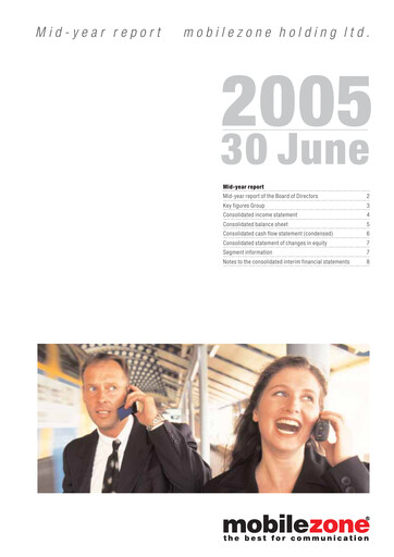 Thumbnail mobilezone Holding Half-year Report 2005-h1