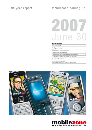 Thumbnail mobilezone Holding Half-year Report 2007-h1
