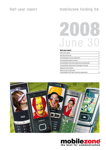 Thumbnail mobilezone Holding Half-year Report 2008-h1