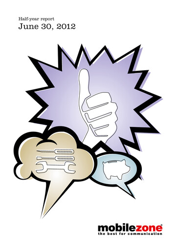 Thumbnail mobilezone Holding Half-year Report 2012-h1