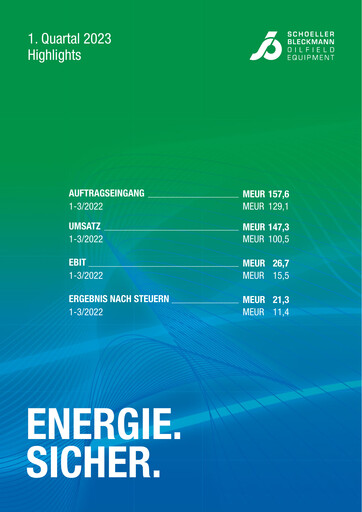 Thumbnail Schoeller-Bleckmann Oilfield Equipment Quarterly Report 2023-q1