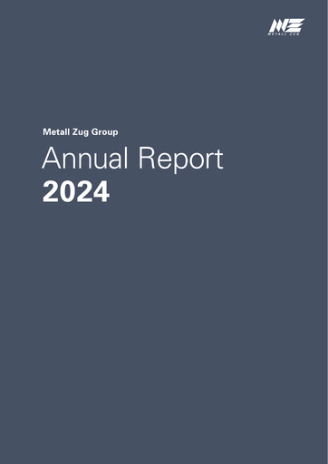 Thumbnail Metall Zug AG Annual Report 2024