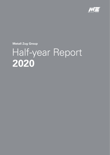 Thumbnail Metall Zug AG Half-year Report 2020-h1