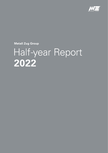 Thumbnail Metall Zug AG Half-year Report 2022-h1