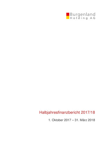 Thumbnail Burgenland Holding Financial Report 2018-h1