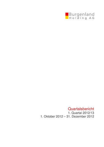 Thumbnail Burgenland Holding Quarterly Report 2012-q1