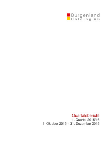 Thumbnail Burgenland Holding Quarterly Report 2015-q1