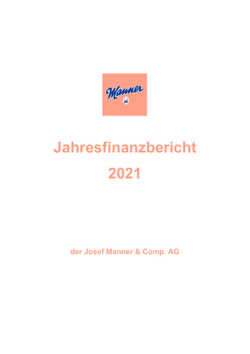 Thumbnail Josef Manner & Comp Financial Statement 2021