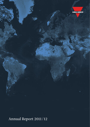 Miniature Carlo Gavazzi Holding Rapport annuel 2011-2012