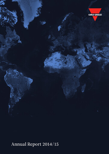 Miniature Carlo Gavazzi Holding Rapport annuel 2014-2015
