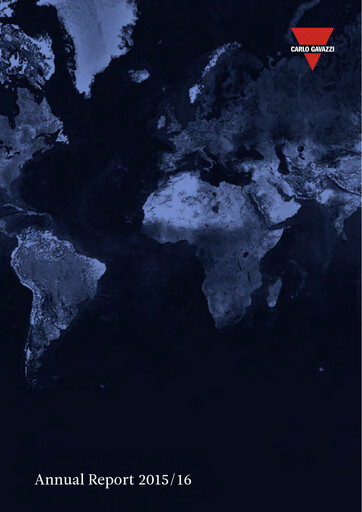 Miniature Carlo Gavazzi Holding Rapport annuel 2015-2016