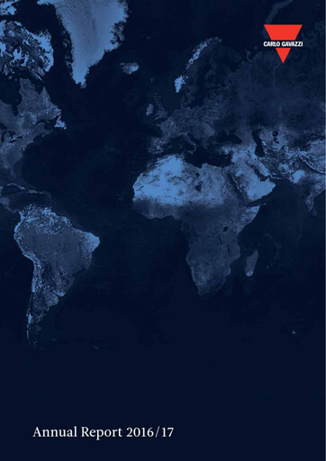 Miniature Carlo Gavazzi Holding Rapport annuel 2016-2017