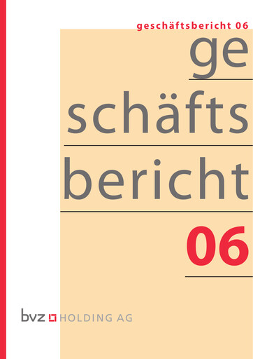 Miniature BVZ Holding Rapport annuel 2006