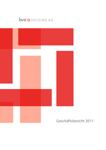Miniature BVZ Holding Rapport annuel 2011