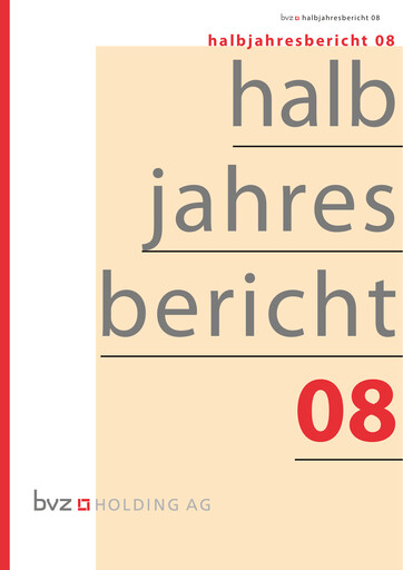 Thumbnail BVZ Holding Half-year Report 2008-h1