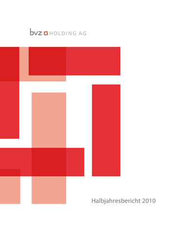 Thumbnail BVZ Holding Half-year Report 2010-h1