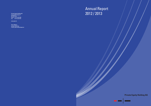 Vorschaubild Private Equity Holding Jahresbericht 2012-2013