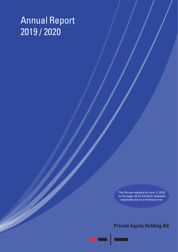 Vorschaubild Private Equity Holding Jahresbericht 2019-2020