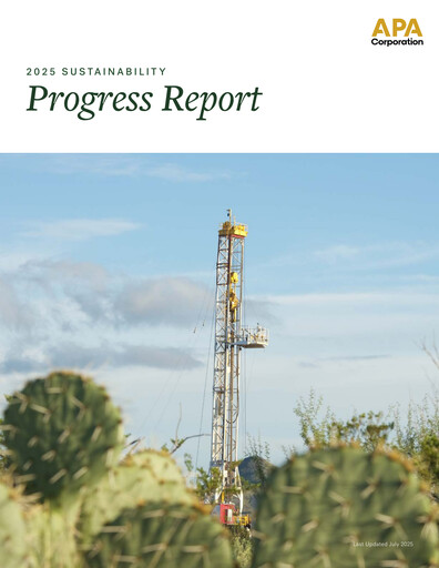 Thumbnail APA Corporation Sustainability Report 2024