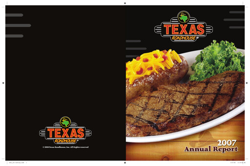 Thumbnail Texas Roadhouse
 Annual Report 2007