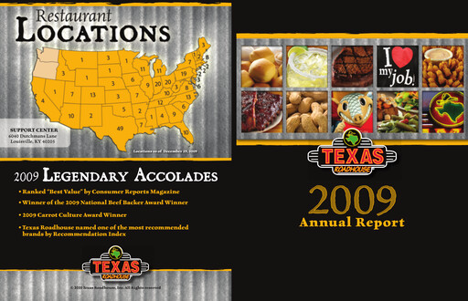 Thumbnail Texas Roadhouse
 Annual Report 2009
