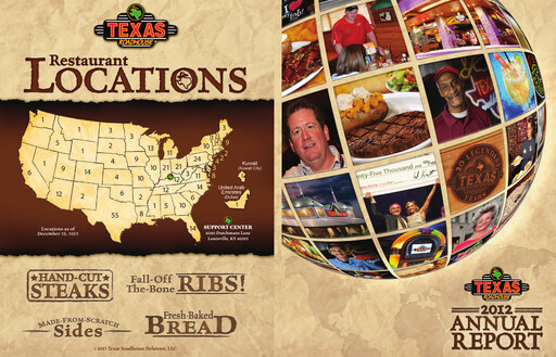 Thumbnail Texas Roadhouse
 Annual Report 2012