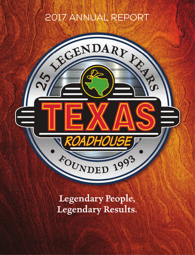 Thumbnail Texas Roadhouse
 Annual Report 2017
