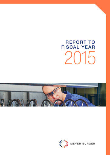 Thumbnail Meyer Burger Technology Annual Report 2015