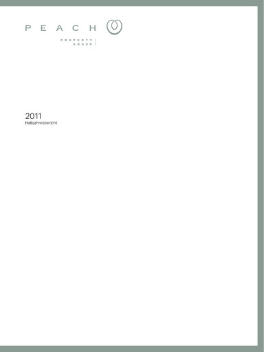 Thumbnail Peach Property Group AG Half-year Report 2011-h1