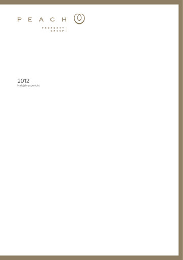 Thumbnail Peach Property Group AG Half-year Report 2012-h1